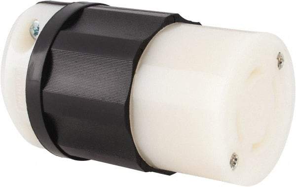 Leviton - 120/208 VAC, 30 Amp, NonNEMA Configuration, Industrial Grade, Self Grounding Connector - 3 Phase, 4 Poles, 0.595 to 1.15 Inch Cord Diameter - Apex Tool & Supply