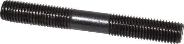 Gibraltar - M16x2.0 125mm OAL Equal Double Threaded Stud - Alloy Steel, Black Oxide Finish, 47mm Equal Thread Length, Metric - Apex Tool & Supply