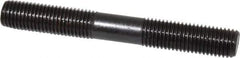 Gibraltar - M16x2.0 125mm OAL Equal Double Threaded Stud - Alloy Steel, Black Oxide Finish, 47mm Equal Thread Length, Metric - Apex Tool & Supply