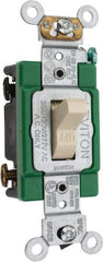 Leviton - 2 Pole, 120 to 277 VAC, 30 Amp, Industrial Grade, Toggle, Wall and Dimmer Light Switch - 1.31 Inch Wide x 4.06 Inch High - Apex Tool & Supply