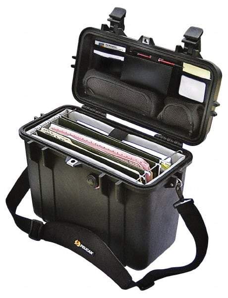 Pelican Products, Inc. - 8-23/32" Wide x 9-5/8" Deep x 13-5/32" High, Top Loader Case - Black, Plastic - Apex Tool & Supply