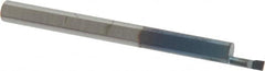 Scientific Cutting Tools - 0.06" Min Bore Diam, 0.15" Max Bore Depth, 1/8 Shank Diam, Boring Bar - Apex Tool & Supply