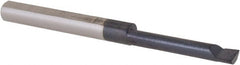 Scientific Cutting Tools - 0.1" Min Bore Diam, 0.6" Max Bore Depth, 1/8 Shank Diam, Boring Bar - Apex Tool & Supply
