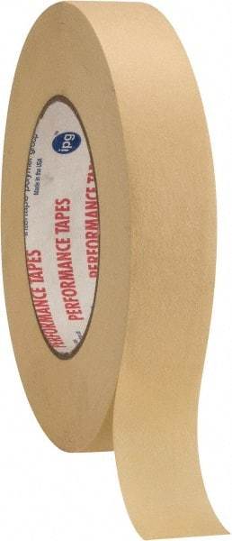 Intertape - 1" Wide x 60 Yd Long White Paper Masking Tape - Series PG24, 7.2 mil Thick, 26 In/Lb Tensile Strength - Apex Tool & Supply