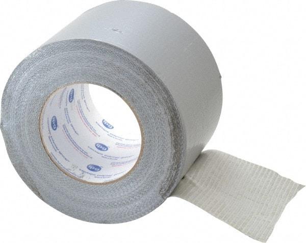 Intertape - 4" x 55m Silver Duct Tape - 9 mil, Rubber Adhesive, Polyethylene Cloth Backing, 18 Lb/ln Tensile Strength, 32°F to 160°F, Series AC20 - Apex Tool & Supply