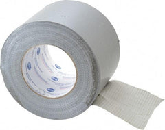 Intertape - 4" x 55m Silver Duct Tape - 9 mil, Rubber Adhesive, Polyethylene Cloth Backing, 18 Lb/ln Tensile Strength, 32°F to 160°F, Series AC20 - Apex Tool & Supply