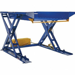 Vestil - 2,000 Lb Capacity Hydraulic Scissor Ground Lift Scissor - 1/2" to 48" Lift Height, 73" Platform Length x 52" Platform Width - Apex Tool & Supply