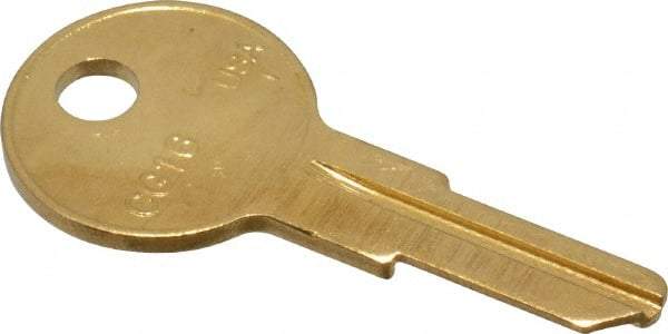 Made in USA - Chicago Key Blank - Brass - Apex Tool & Supply