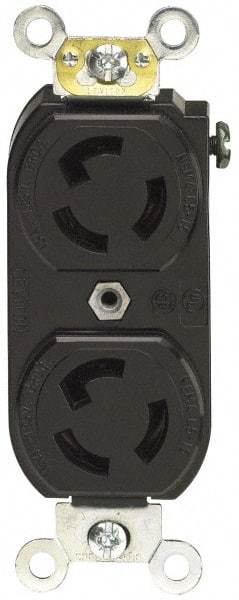Leviton - 125 VAC, 15 Amp, 5-15R NEMA, Self Grounding Receptacle - 2 Poles, 3 Wire, Female End, Orange - Apex Tool & Supply