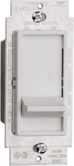 Leviton - 1 Pole, 120 VAC, 60 Hz, 600 Watt, Residential Grade, Slide Switch, Wall and Dimmer Light Switch - 1.73 Inch Wide x 4.13 Inch High, Incandescent - Apex Tool & Supply