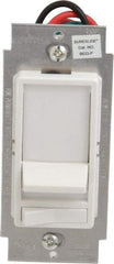 Leviton - 1 Pole, 120 VAC, 60 Hz, 600 Watt, Residential Grade, Rocker, Wall and Dimmer Light Switch - 1.73 Inch Wide x 4.13 Inch High, Incandescent - Apex Tool & Supply