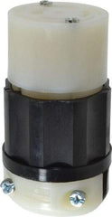 Leviton - 120/208 VAC, 20 Amp, NonNEMA Configuration, Industrial Grade, Ungrounded Connector - 3 Phase, 4 Poles, 0.385 to 0.895 Inch Cord Diameter - Apex Tool & Supply