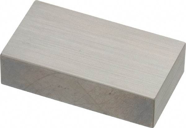 Mitutoyo - 0.75" Rectangular Steel Gage Block - Accuracy Grade AS-1, Includes Certificate of Inspection - Apex Tool & Supply