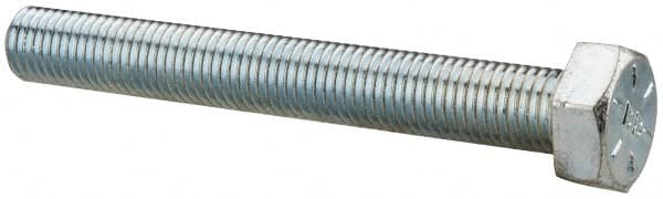 Made in USA - 5/16-24 UNF, 2-1/2" Length Under Head Hex Head Cap Screw - Apex Tool & Supply