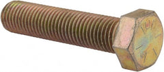 Made in USA - 7/8-9 UNC, 4" Length Under Head Hex Head Cap Screw - Apex Tool & Supply