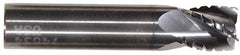Hertel - 1/8" Diam, 3/4" LOC, 4 Flute Solid Carbide Roughing Square End Mill - TiN Finish, 2-1/4" OAL, 1/8" Shank Diam, Single End, Centercutting - Apex Tool & Supply