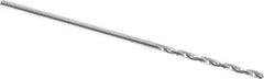Hertel - 0.8mm 118° Solid Carbide Jobber Drill - Right Hand Cut, 1-1/8" OAL, Split Point - Apex Tool & Supply