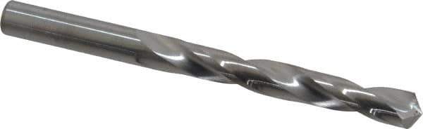Hertel - 8mm 118° Solid Carbide Jobber Drill - Bright Finish, Right Hand Cut, Spiral Flute, Straight Shank, 3-3/4" OAL, Standard Point - Apex Tool & Supply