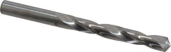 Hertel - 8mm 118° Solid Carbide Jobber Drill - Bright Finish, Right Hand Cut, Spiral Flute, Straight Shank, 3-3/4" OAL, Standard Point - Apex Tool & Supply