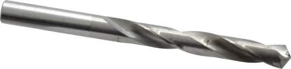 Hertel - 8.5mm 118° Solid Carbide Jobber Drill - Bright Finish, Right Hand Cut, Spiral Flute, Straight Shank, 4" OAL, Standard Point - Apex Tool & Supply