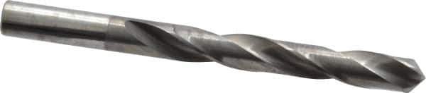 Hertel - 9mm 118° Solid Carbide Jobber Drill - Bright Finish, Right Hand Cut, Spiral Flute, Straight Shank, 4" OAL, Standard Point - Apex Tool & Supply