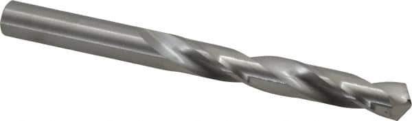 Hertel - 9.5mm 118° Solid Carbide Jobber Drill - Bright Finish, Right Hand Cut, Spiral Flute, Straight Shank, 4-1/4" OAL, Standard Point - Apex Tool & Supply
