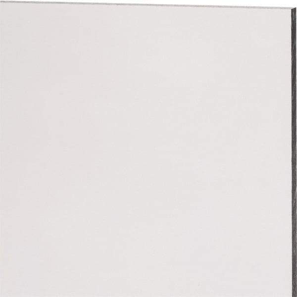 Made in USA - 4.5mm Thick x 24" Wide x 2' Long, Acrylic Sheet - Clear, Static Dissipative Grade - Apex Tool & Supply
