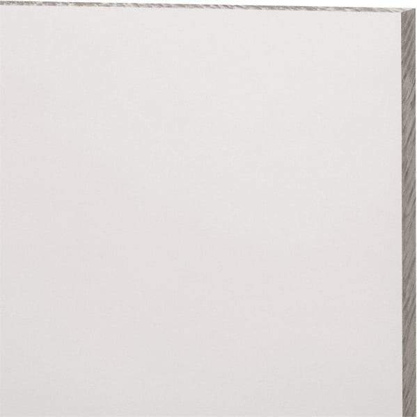 Made in USA - 9mm Thick x 12" Wide x 1' Long, Acrylic Sheet - Clear, Static Dissipative Grade - Apex Tool & Supply