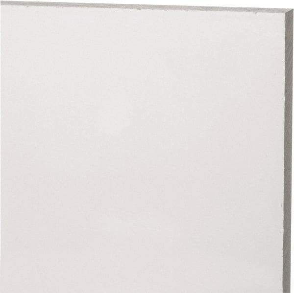 Made in USA - 9mm Thick x 12" Wide x 2' Long, Acrylic Sheet - Clear, Static Dissipative Grade - Apex Tool & Supply