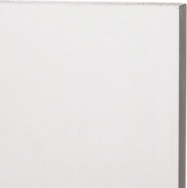Made in USA - 12mm Thick x 12" Wide x 1' Long, Acrylic Sheet - Clear, Static Dissipative Grade - Apex Tool & Supply