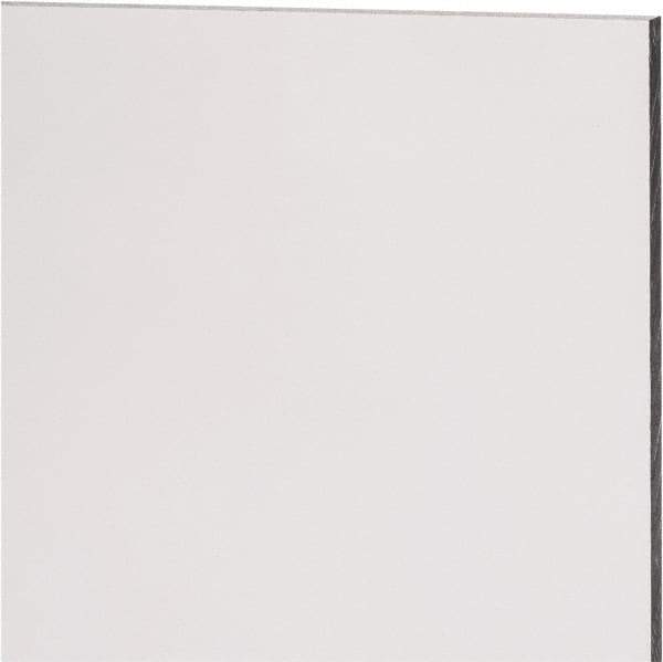 Made in USA - 4.5mm Thick x 24" Wide x 2' Long, Polycarbonate Sheet - Clear, Static Dissipative Grade - Apex Tool & Supply