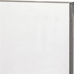 Made in USA - 1/2" Thick x 12" Wide x 1' Long, Polycarbonate Sheet - Clear, Static Dissipative Grade - Apex Tool & Supply