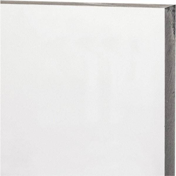 Made in USA - 1/2" Thick x 24" Wide x 4' Long, Polycarbonate Sheet - Clear, Static Dissipative Grade - Apex Tool & Supply
