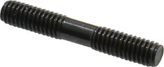 Gibraltar - 5/16-18 2" OAL Equal Double Threaded Stud - Alloy Steel, Black Oxide Finish, 3/4" Equal Thread Length - Apex Tool & Supply