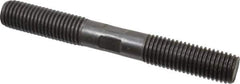 Gibraltar - 3/4-10 6" OAL Equal Double Threaded Stud - Alloy Steel, Black Oxide Finish, 2" Equal Thread Length - Apex Tool & Supply