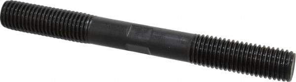 Gibraltar - 3/4-10 7" OAL Equal Double Threaded Stud - Alloy Steel, Black Oxide Finish, 2" Equal Thread Length - Apex Tool & Supply