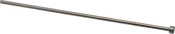 Gibraltar - 11/64" Pin Diam, 11/32" Head Diam x 3/16" Head Height, 8" OAL, Straight Ejector Pin - Steel, 7-13/16" Pin Length - Apex Tool & Supply