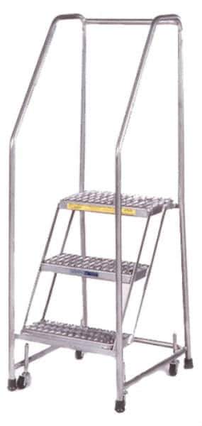 Ballymore - 93" 6 Step Ladder - 300 Lb Capacity, 60" Platform Height, 24" Base Width x 50" Depth, Perforated Tread - Apex Tool & Supply