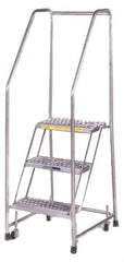 Ballymore - 93" 6 Step Ladder - 300 Lb Capacity, 60" Platform Height, 24" Base Width x 50" Depth, Perforated Tread - Apex Tool & Supply