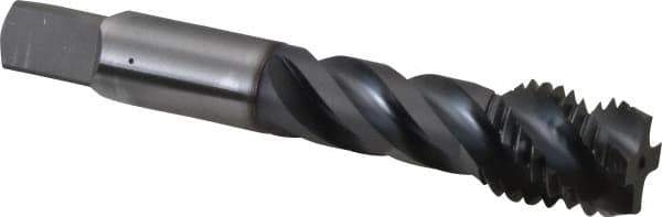 OSG - 3/4-10 UNC 4 Flute 2B/3B Modified Bottoming Spiral Flute Tap - Vanadium High Speed Steel, TiCN Finish, 4-1/4" OAL, Right Hand Flute, Right Hand Thread, H5, Series 290 - Apex Tool & Supply