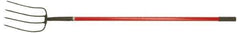 PRO-SOURCE - Spading Fork with 48" Straight Fiberglass Handle - 8-3/4" Blade Width, 4 Tines, 12-1/2" Tine Length - Apex Tool & Supply