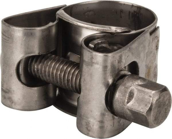 Mikalor - 3/4" Hose, 0.71" Wide x 0.04" Thick, T-Bolt Hose Clamp - 0.67 to 3/4" Diam, Stainless Steel - Apex Tool & Supply