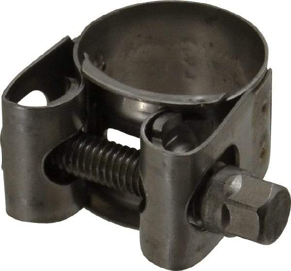 Mikalor - 7/8" Hose, 0.71" Wide x 0.04" Thick, T-Bolt Hose Clamp - 0.83 to 0.91" Diam, Stainless Steel - Apex Tool & Supply