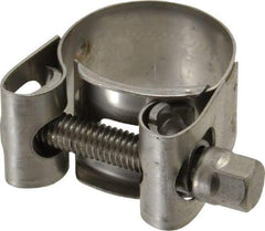 Mikalor - 15/16" Hose, 0.71" Wide x 0.04" Thick, T-Bolt Hose Clamp - 0.91 to 0.98" Diam, Stainless Steel - Apex Tool & Supply