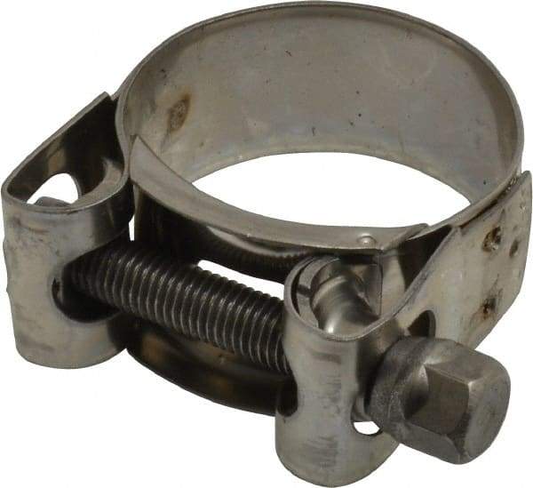 Mikalor - 1-13/32" Hose, 0.78" Wide x 0.04" Thick, T-Bolt Hose Clamp - 1.34 to 1.46" Diam, Stainless Steel - Apex Tool & Supply