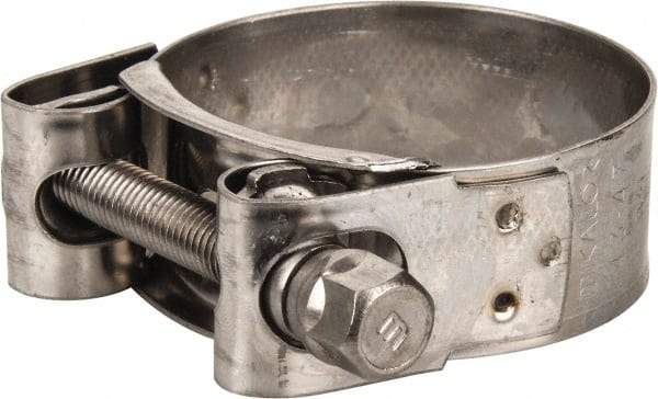 Mikalor - 1-3/4" Hose, 0.78" Wide x 0.04" Thick, T-Bolt Hose Clamp - 1.69 to 1.85" Diam, Stainless Steel - Apex Tool & Supply