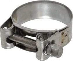 Mikalor - 2" Hose, 0.78" Wide x 0.04" Thick, T-Bolt Hose Clamp - 1.85 to 2" Diam, Stainless Steel - Apex Tool & Supply