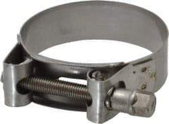 Mikalor - 2-13/32" Hose, 0.78" Wide x 0.04" Thick, T-Bolt Hose Clamp - 2.32 to 2.48" Diam, Stainless Steel - Apex Tool & Supply