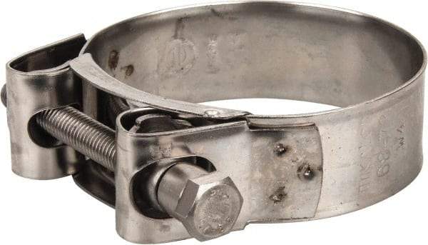 Mikalor - 2-3/4" Hose, 0.98" Wide x 0.04" Thick, T-Bolt Hose Clamp - 2.68 to 2.87" Diam, Stainless Steel - Apex Tool & Supply