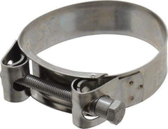 Mikalor - 3" Hose, 0.98" Wide x 0.04" Thick, T-Bolt Hose Clamp - 2.87 to 3.11" Diam, Stainless Steel - Apex Tool & Supply